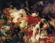 Eugene Delacroix Saar reaches death of that handkerchief Ruse Sweden oil painting reproduction
